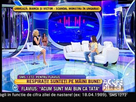 Flavius Hosu, micul tobosar de la Next Star care a impresionat o tara intreaga, a venit la Acces Direct!