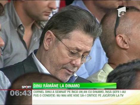 Cornel Dinu ramane la Dinamo