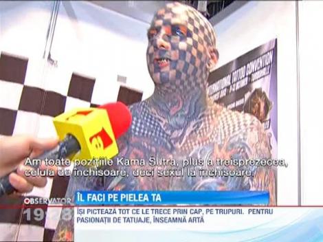 Pe pielea lor! Pasionatii s-au reunit in Capitala la conventia internationala de tatuaje