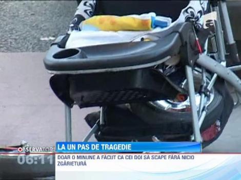 Un sofer din Bistrita a lovit pe "zebra" o mama si pe bebelusul din carucior