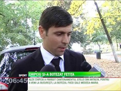 Alex Chipciu si-a botezat fetita