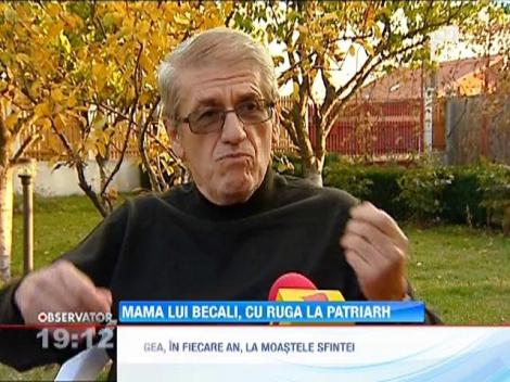 Mama lui Gigi Becali s-a rugat de Patriarhul Bisericii Ortodoxe, sa-l ajute pe Gigi,sa iasa din inchisoare
