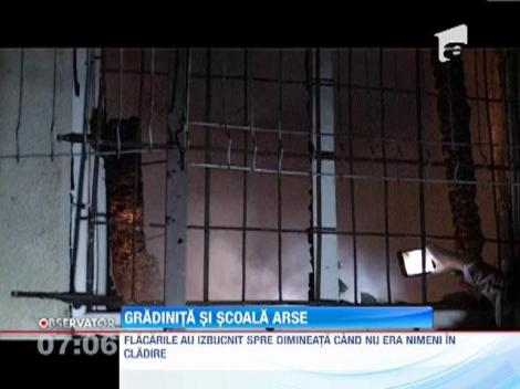 O unitati de invatamant si o brutarie, distruse de flacari in Maramures