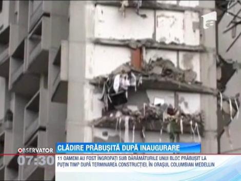 Un bloc de locuinte abia terminat s-a prabusit, in Columbia