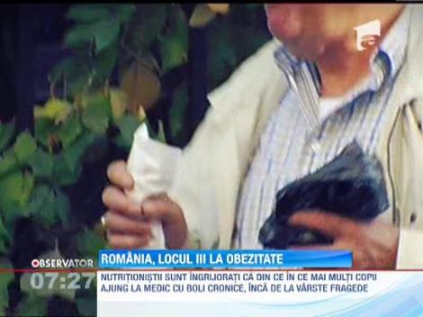 Romania, locul III la obezitate