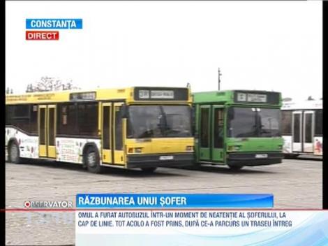 Un fost angajat al Regiei de transport din Constanta a furat un autobuz