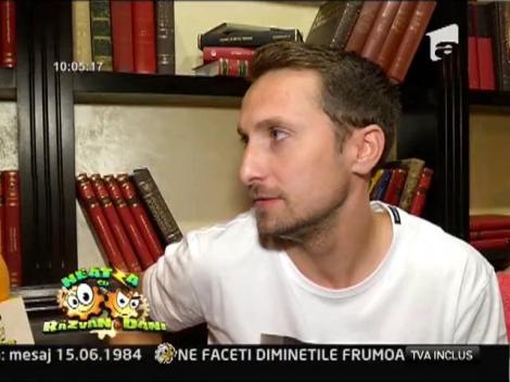 Razvan si Dani la lansarea unui restaurant din Bucuresti