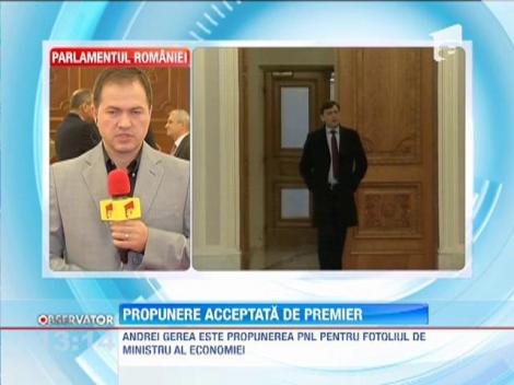 Andrei Gerea, propunerea liberalilor pentru postul de ministru al Economiei
