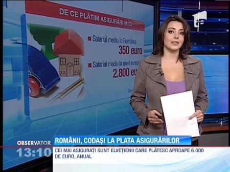 Romanii, codasi la plata asigurarilor