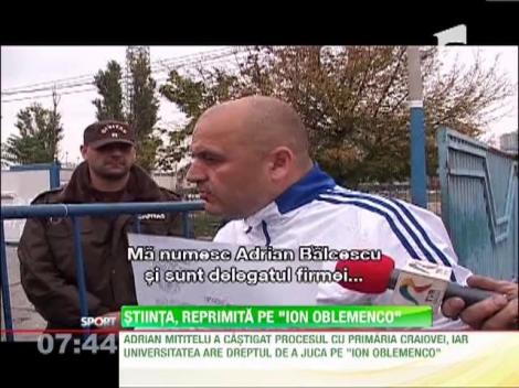 Universitatea Craiova, reprimita pe stadionul "Ion Oblemenco"