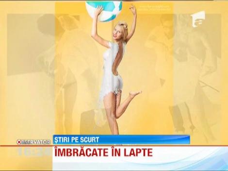 VIDEO! O sedinta foto DELICIOASA: Modele imbracate in rochii din lapte