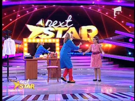 Miruna Porubiu ii imita pe juratii Next Star