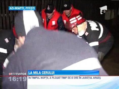 Orasul Pitesti s-a transformat in "Venetia", dupa o ploaie de 6 ore!