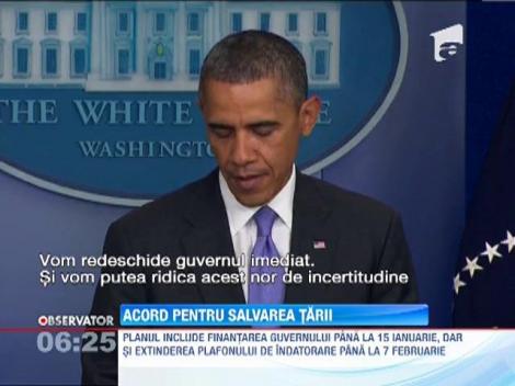 Parlamentarii americani au aprobat bugetul care evita, in extremis, dezastrul financiar