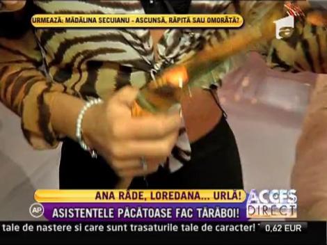 Loredana Chivu a fost la un pas de lesin in platoul emisiunii "Un show pacatos"