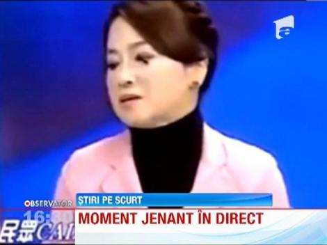 O jurnalista din China a trecut printr-un moment jenant in timp ce era in direct
