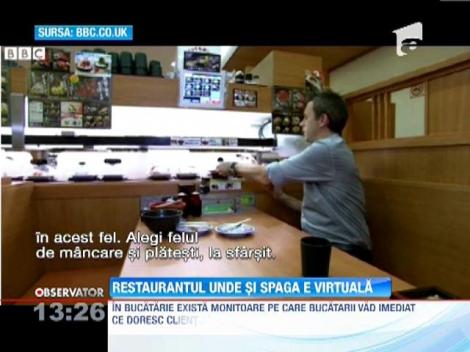 Intr-un restaurant din Japonia chelnerii totul este tehnologizat