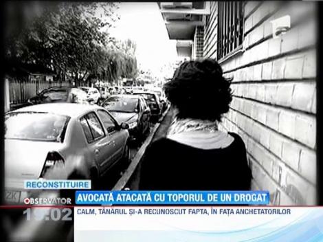 Avocata din Bucuresti, lovita cu un topor de cinci ori