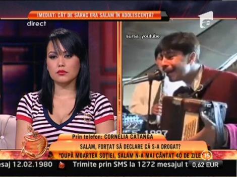 Cornelia Catanga: "Florin Salam s-a apucat de droguri dupa moartea sotiei lui"