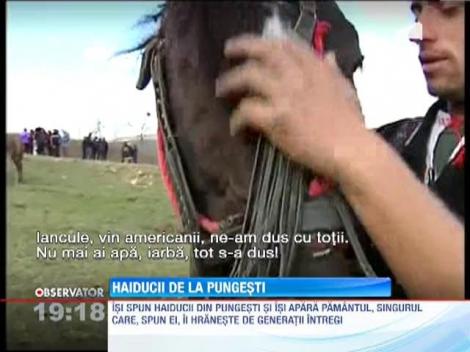 Haiducii de la Pungesti, protest calare impotriva exploatarii gazelor de sist