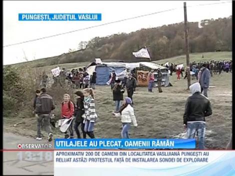 Localnicii din Pungesti nu renunta la proteste
