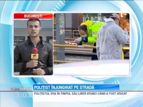 UPDATE / Politist injunghiat de mai multe ori. Atacatorul este liber