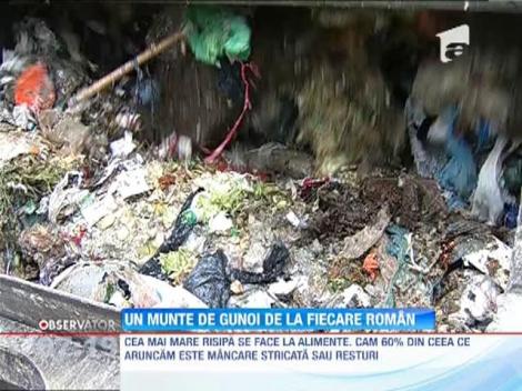 Romanii produc aproximativ 7 milioane de tone de gunoi intr-un singur an