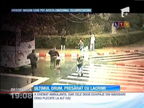 Fetita de 3 ani, pentru care Salvarea nu a venit la timp, condusa pe ultimul drum