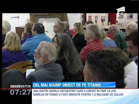Una dintre viorile ce au cantat pe Titanic, vanduta pentru 1,5 milioane de dolari