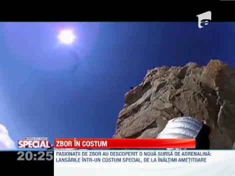 Zborul in costum, drenalina maxima