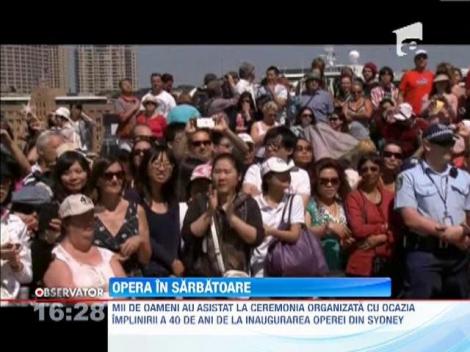Sarbatoare pentru australieni! Opera din Sydney a implinit 40 de ani!
