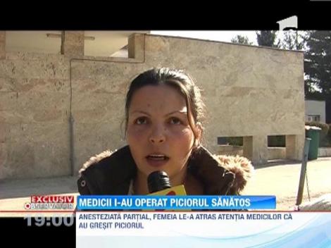 Operata la piciorul sanatos de medicii de la spitalul din Petrosani!