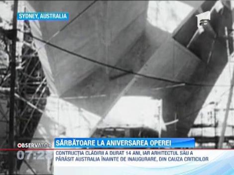 Petrecere de gala la Sydney! Faimoasa Opera din portul orasului a implinit 40 de ani
