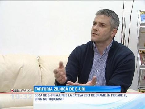 Romanii mananca in fiecare zi cateva zeci de grame E-uri