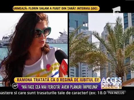 Ramona Gabor, tratata ca o regina de iubitul ei arab