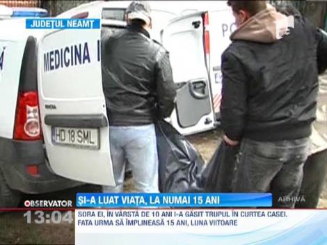 O adolescenta din judetul Neamt s-a sinucis, dupa o cearta cu parintii