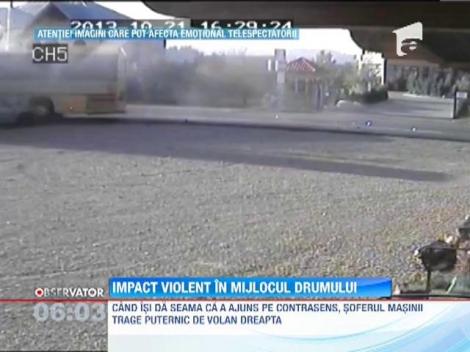 Accident rutier violent, in judetul Buzau!