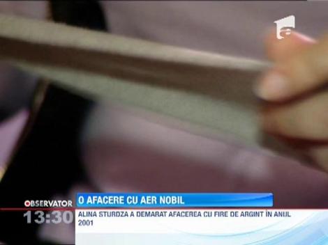 Alina Sturdza a pus mana pe toata productia de fir de argint din lume