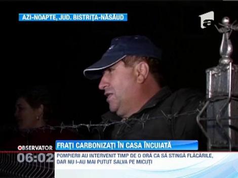 Doi frati, de 2 si 4 ani, au sfarsit carbonizati, dupa ce mama lor i-a incuiat in casa si a plecat sa-si caute soacra