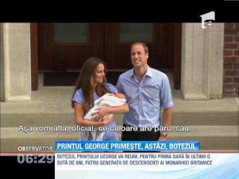 Bebelusul regal, printul George de Cambridge, urmeaza a fi botezat