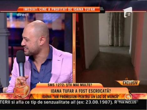 Ioana Tufar: "Mi-au ramas 6.800 de euro din urma vanzarii apartamentului"