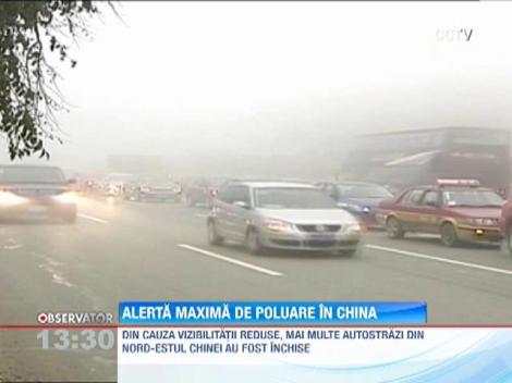 Alerta maxima de poluare in China