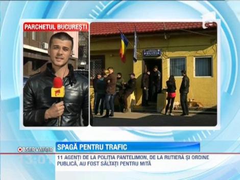 11 politisti de la Politia Pantelimon au fost saltati pentru mita