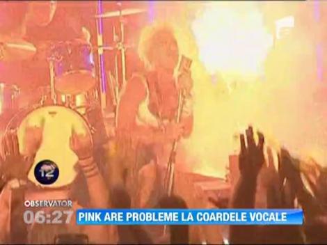 P!nk are probleme cu vocea: artista si-a amanat trei concerte programate in Canada