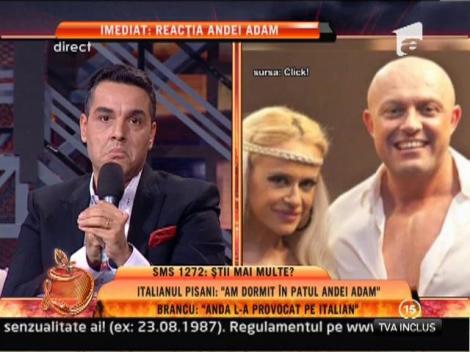 Cristi Brancu: "Anda Adam l-a provocat pe italianul Pisani"