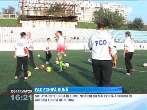 4 surori, in echipa de fotbal a Otelului Galati