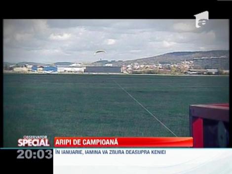 Iamina Ilea, cea mai buna parapantista a Romaniei