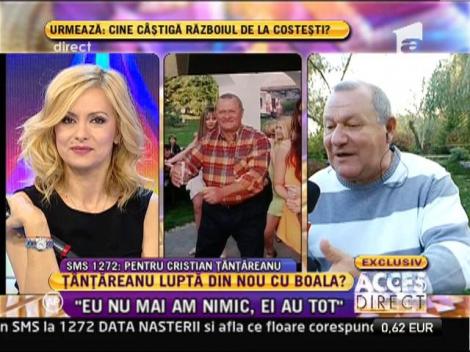 Cristian Tantareanu: "Nu i-au medicamente pentru cancer"
