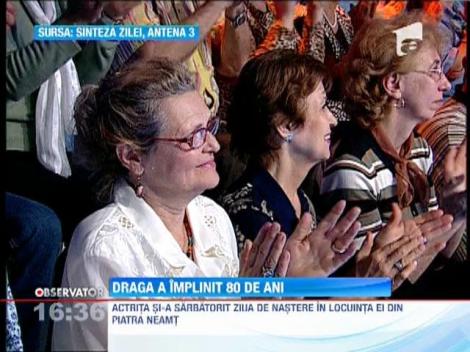 Draga Olteanu Matei a implinit 80 de ani! Colegii i-au urat tinerete vesnica