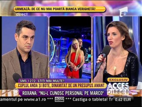 Marco Pisani: "Anda Adam m-a invitat la ea acasa"